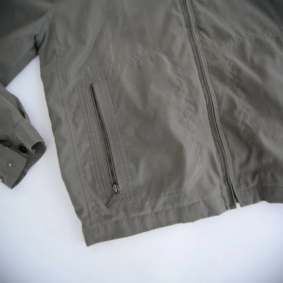 Vintage London Fog Olive  Green Zip Up Windbreaker Jacket S - Picture 8 of 13